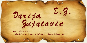 Darija Zujalović vizit kartica